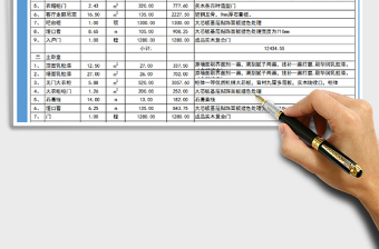 2021年报价表（工程报价明细表)