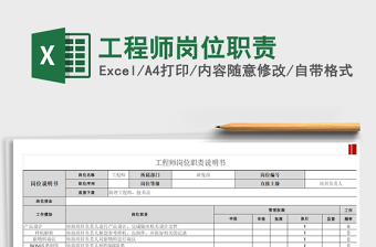 2021年工程師崗位職責(zé)