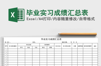 2021年畢業(yè)實(shí)習(xí)成績(jī)匯總表