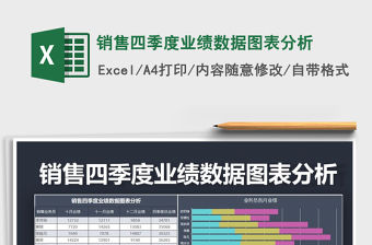 2021年銷售四季度業績數據圖表分析