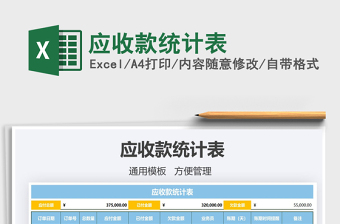 2021年應(yīng)收款統(tǒng)計表