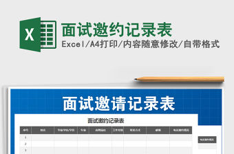 2021年面試邀約記錄表