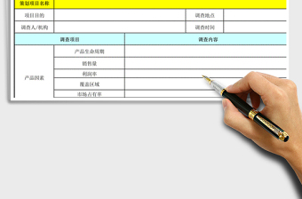 2021年廣告策劃調(diào)查表