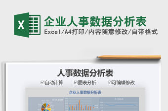 2021年企業人事數據分析表