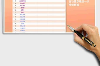 2021年設備檔案臺帳管理