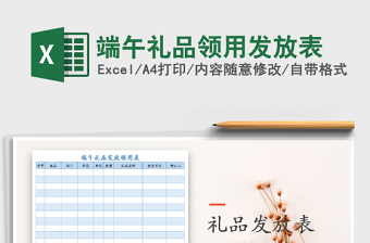 2021年端午禮品領(lǐng)用發(fā)放表