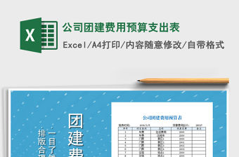 2021年公司團(tuán)建費(fèi)用預(yù)算支出表