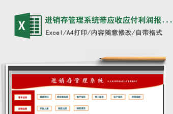 2021年進銷存管理系統(tǒng)帶應收應付利潤報表