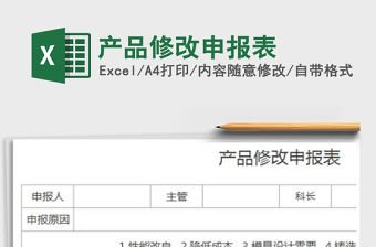 2021年產品修改申報表