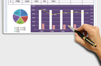 2021年銷售分析表-帶圖表