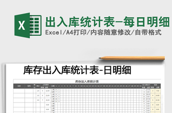 2021年出入庫(kù)統(tǒng)計(jì)表-每日明細(xì)