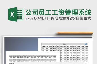 2021年公司員工工資管理系統(tǒng)