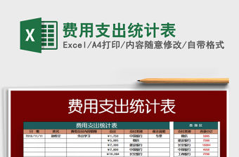 2021年費(fèi)用支出統(tǒng)計(jì)表
