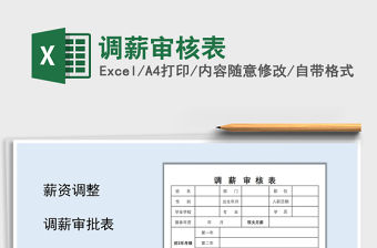 2021年調薪審核表