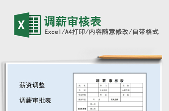 2021年調(diào)薪審核表