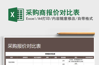 2021年采購商報價對比表