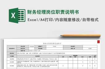 4s店市场经理岗位职责Excel