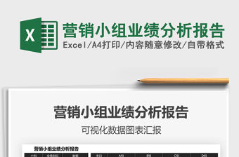 2021年營銷小組業績分析報告