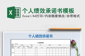 2021年個(gè)人績(jī)效承諾書模板