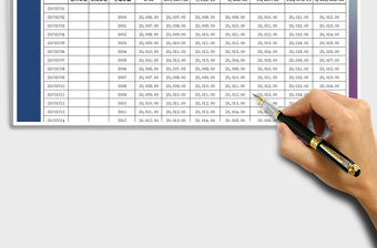 2021年資金流水賬財務收支分配表