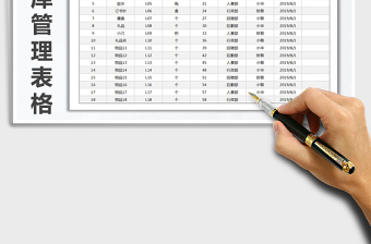 2021年公司通用出入庫管理表格