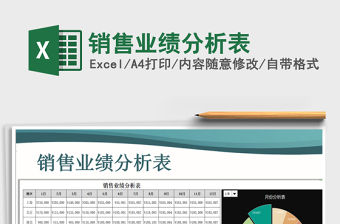 2021年銷售業績分析表