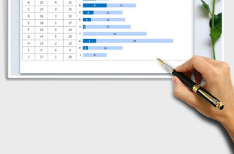 2021年甘特圖工作計劃進度表