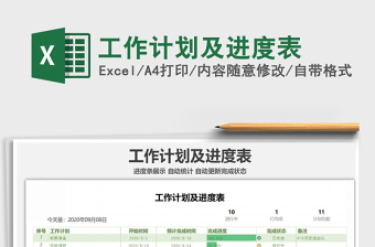 2021年工作計劃及進度表