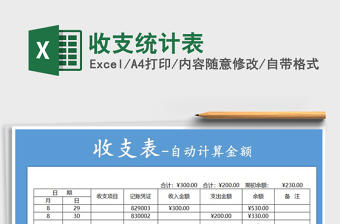 2021年收支統(tǒng)計(jì)表