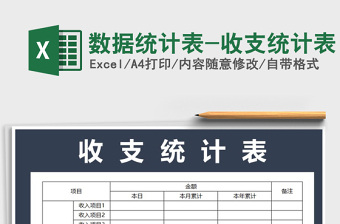 2021年數(shù)據(jù)統(tǒng)計表-收支統(tǒng)計表