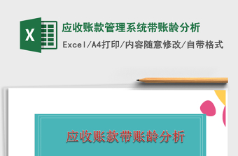 2021年应收账款管理系统带账龄分析