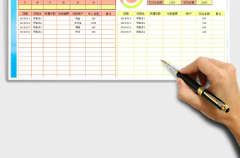 2021年現(xiàn)金日記賬&分類查詢（圖表分析）
