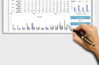 2021年年度銷售計劃表（帶圖表）