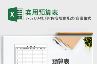 2021年實用預算表