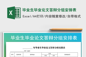2021年畢業(yè)生畢業(yè)論文答辯分組安排表