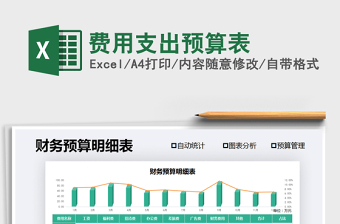 2021年费用支出预算表