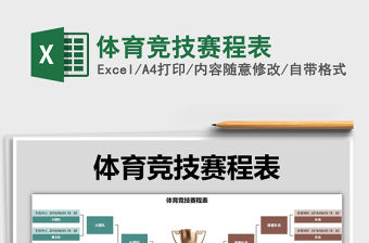 2021年體育競技賽程表