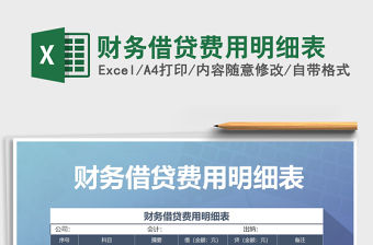 2021年財務借貸費用明細表
