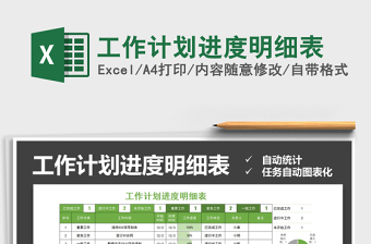 2021年工作計(jì)劃進(jìn)度明細(xì)表