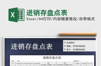 2021年進銷存盤點表免費下載