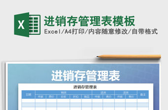 2021年進銷存管理表模板