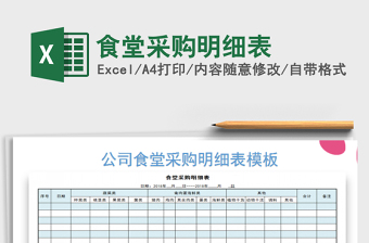 2021年食堂采购明细表