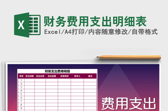 2021年財務(wù)費用支出明細表