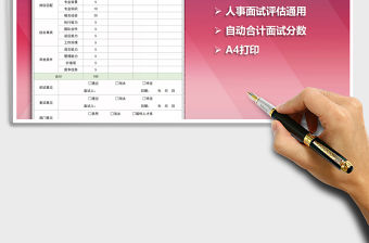 2021年人事面試評估反饋表