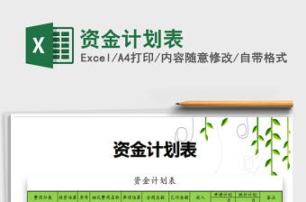 2021年資金計劃表