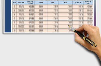 2021年房贷等额本金计算（按月）