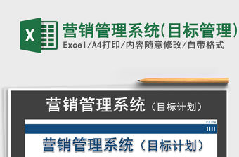 2021年?duì)I銷管理系統(tǒng)(目標(biāo)管理)