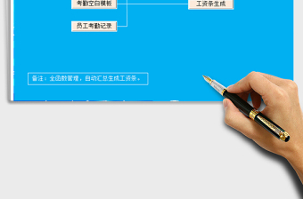 2021年考勤系统自动生成工资单