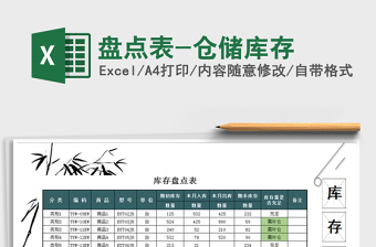 2021年盤點表-倉儲庫存