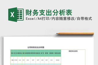 2021年財(cái)務(wù)支出分析表
